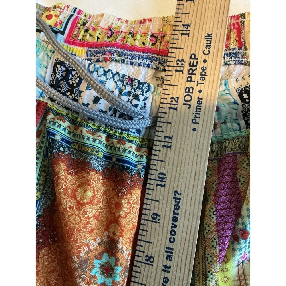 Johnny Was Annika Swim Trunks Shorts Mens Multicolor Lined Floral Beach Resort M